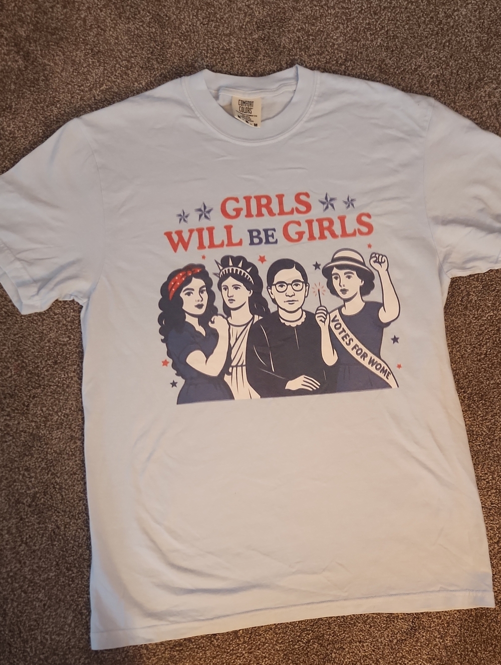 Comfort Colors - Feminist Print Tee - Size Medium